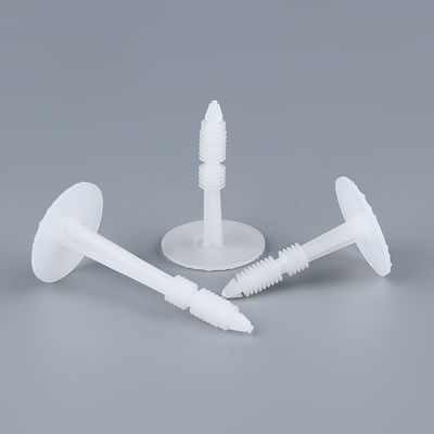 70MM X 8MM Wall Plugs White Insulation Fixing Wall Plugs For Plastic