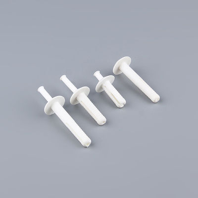 Plastic White Wall Anchor Mushroom Head PVC Wall Plugs Pin ISO9001