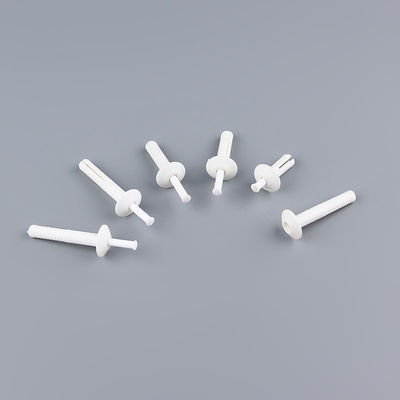 Plastic White Wall Anchor Mushroom Head PVC Wall Plugs Pin ISO9001