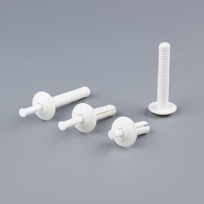 Plastic White Wall Anchor Mushroom Head PVC Wall Plugs Pin ISO9001