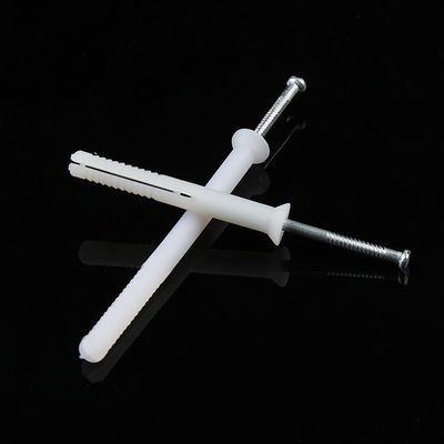 OEM Plastic Nylon Wall Anchor 5mm Diameter Nylon Nailin With Flat Head