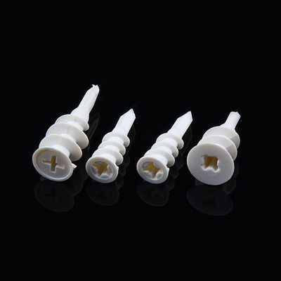 35mm X 10mm Plasterboard Plugs Plastic Self Tapping Anchor Screws