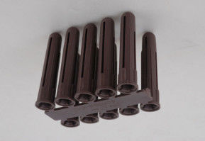 HDPE Plastic Brown Screw Plugs Drill Dia. 7mm wall plug Anchor