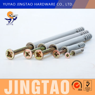 Length 40MM Hammer Fixings Nylon Frame Drive Anchor For Concrete