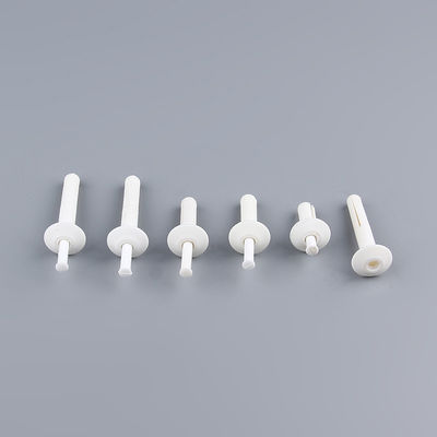 Plastic White Wall Anchor Mushroom Head PVC Wall Plugs Pin ISO9001