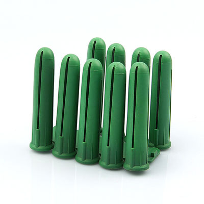 সবুজ প্লাস্টিক টগল ওয়াল অ্যাঙ্কর প্লাগ HDPE 10MM X 50MM আকার